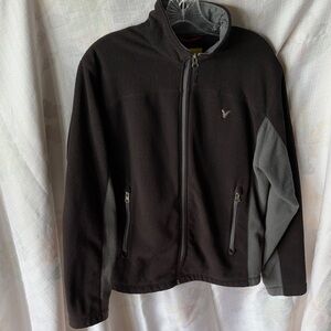 American Eagle Outfitters Black and Gray Lightweight Jacket